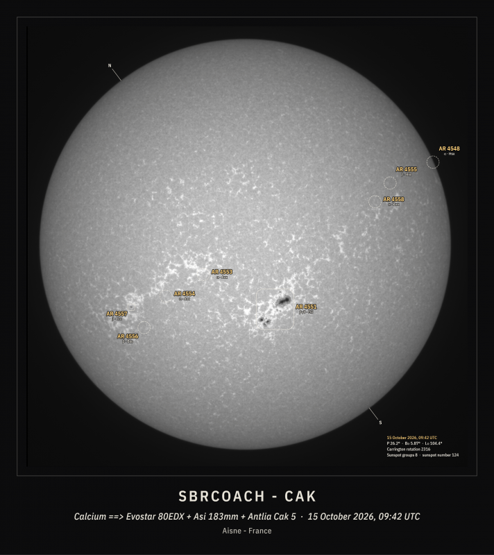 Cak01-2026-10-15-0942_2-U-G-Sun_CaK_ZWO ASI183MM_Gain=36_Exposure=.1ms_Gamma=19(off)_2_Surface_20_Sharp20_B1.0_C1.1_S1_N1-labels.png