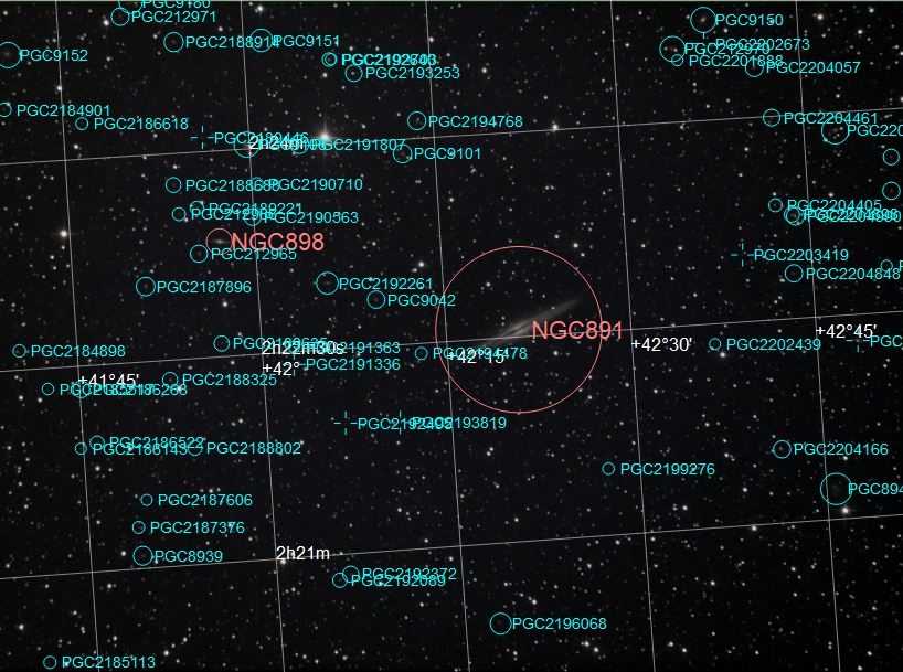 NGC891 40x30sec annotated.JPG