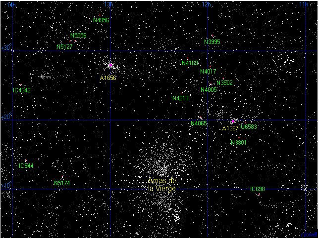 Carte Superamas de coma en arrière plan de L'amas de la Vierge.JPG